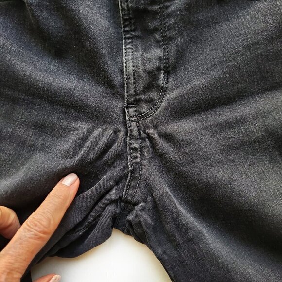 GUESS Curve X Black Mid Rise Skinny Jeans Size 26 - Picture 15 of 16